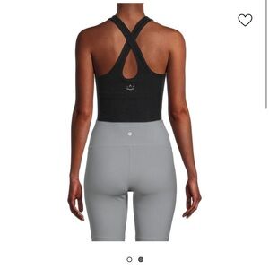 Beyond Yoga Black Cross-Back Tank Top